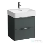 Laufen Base 53,3x39,1 cm-es két fiókos alsószekrény H810282 mosdóhoz,Traffic Grey H4021921102661