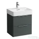 Laufen Base 53,3x39,1 cm-es két fiókos alsószekrény H810282 mosdóhoz,Traffic Grey H4021921102661