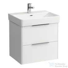   Laufen Base 57x44 cm-es 2 fiókos alsószekrény H810963 mosdóhoz,matt fehér H4022321102601