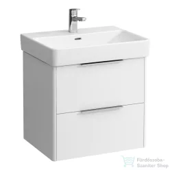   Laufen Base 57x44 cm-es 2 fiókos alsószekrény H810963 mosdóhoz,matt fehér H4022321102601