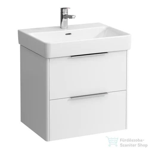 Laufen Base 57x44 cm-es 2 fiókos alsószekrény H810963 mosdóhoz,matt fehér H4022321102601
