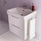 Laufen Base 57x44 cm-es 2 fiókos alsószekrény H810963 mosdóhoz,fényes fehér H4022321102611