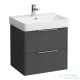 Laufen Base 57x44 cm-es 2 fiókos alsószekrény H810963 mosdóhoz,traffic grey H4022321102661