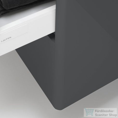 Laufen Base 57x44 cm-es 2 fiókos alsószekrény H810963 mosdóhoz,traffic grey H4022321102661