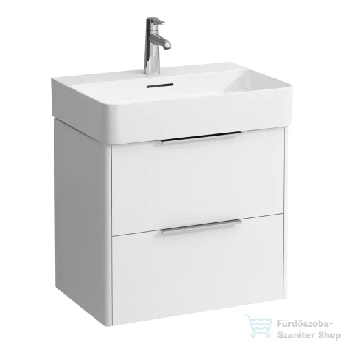 Laufen Base 58,5 cm széles két fiókos alsószekrény H810283 mosdóhoz,Fényes fehér H4022521102611