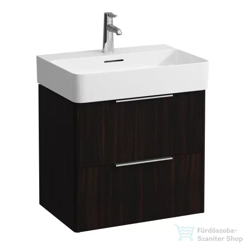 Laufen Base 58,5 cm széles két fiókos alsószekrény H810283 mosdóhoz,Sötétbarna szil H4022521102631