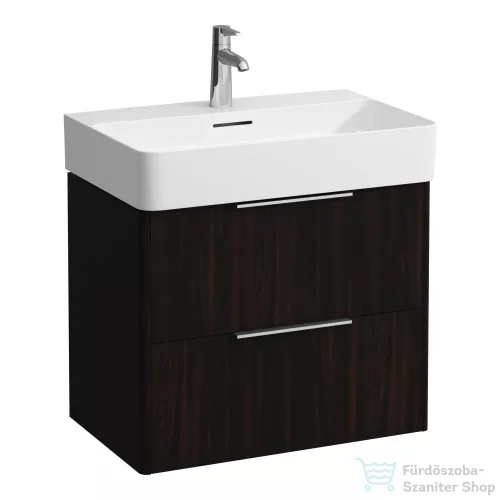 Laufen Base 63,5x39 cm-es 2 fiókos alsószekrény H810284 mosdóhoz,sötétbarna szil H4023121102631