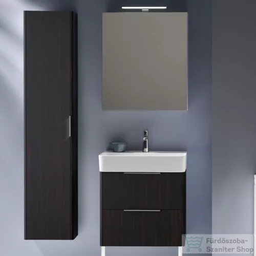 Laufen Base 63,5x39 cm-es 2 fiókos alsószekrény H810284 mosdóhoz,sötétbarna szil H4023121102631