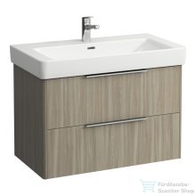  Laufen Base 81x44 cm-es 2 fiókos alsószekrény H813965 mosdóhoz,világos szil H4023921102621