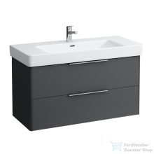   Laufen Base 101x44 cm-es 2 fiókos alsószekrény H813966 mosdóhoz,Traffic Grey H4024521102661