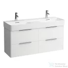 Laufen Base 118x39 cm-es 4 fiókos alsószekrény fiókrendezővel H814282 mosdóhoz,fényes fehér H4025341102611
