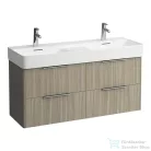 Laufen Base 118x39 cm-es 4 fiókos alsószekrény fiókrendezővel H814282 mosdóhoz,világos szil H4025341102621