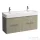 Laufen Base 118x39 cm-es 4 fiókos alsószekrény fiókrendezővel H814282 mosdóhoz,világos szil H4025341102621
