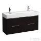 Laufen Base 118x39 cm-es 4 fiókos alsószekrény fiókrendezővel H814282 mosdóhoz,sötétbarna szil H4025341102631