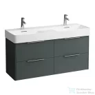 Laufen Base 118x39 cm-es 4 fiókos alsószekrény fiókrendezővel H814282 mosdóhoz,traffic grey H4025341102661