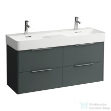   Laufen Base 118x39 cm-es 4 fiókos alsószekrény fiókrendezővel H814282 mosdóhoz,traffic grey H4025341102661