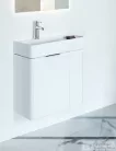 Laufen Base 2 ajtós alsószekrény H815285 mosdóhoz,fényes fehér H4025521102611