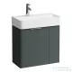 Laufen Base 2 ajtós alsószekrény H815285 mosdóhoz,traffic grey H4025521102661