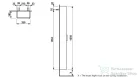 Laufen Base 165x35x18,5 cm-es 1 ajtós szekrény,balos,fényes fehér H4026411102611