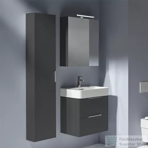Laufen Base 165x35x18,5 cm-es 1 ajtós szekrény,balos,Traffic grey H4026411102661