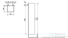 Laufen Base 165x35x33,5 cm-es 1 ajtós szekrény,jobbos,traffic grey H4026721102661