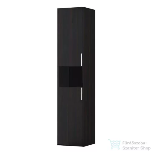 Laufen Base 165x35x33,5 cm-es 2 ajtós szekrény nyitott résszel,balos,sötétbarna szil H4026911102631