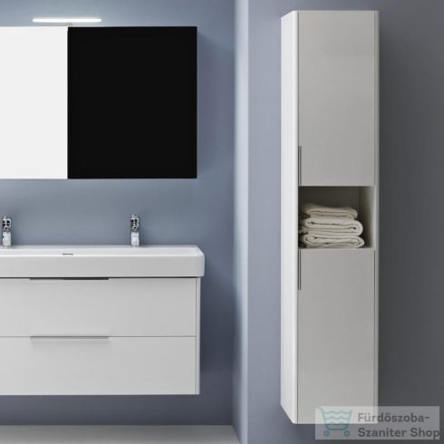 Laufen Base 165x35x33,5 cm-es 2 ajtós szekrény nyitott résszel,jobbos,matt fehér H4026921102601