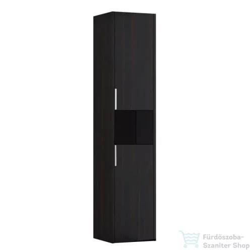 Laufen Base 165x35x33,5 cm-es 2 ajtós szekrény nyitott résszel,jobbos,sötétbarna szil H4026921102631