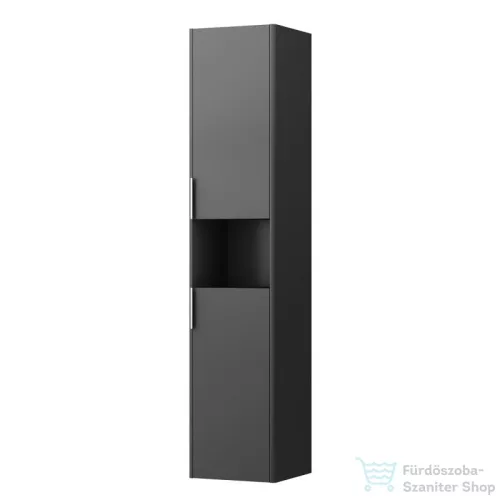 Laufen Base 165x35x33,5 cm-es 2 ajtós szekrény nyitott résszel,jobbos,traffic grey H4026921102661