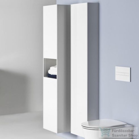 Laufen Base 165x35x33,5 cm-es 2 ajtós szekrény nyitott résszel,balos,matt fehér H4027011102601