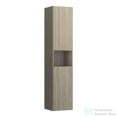 Laufen Base 165x35x33,5 cm-es 2 ajtós szekrény nyitott résszel,balos,világos szil H4027011102621