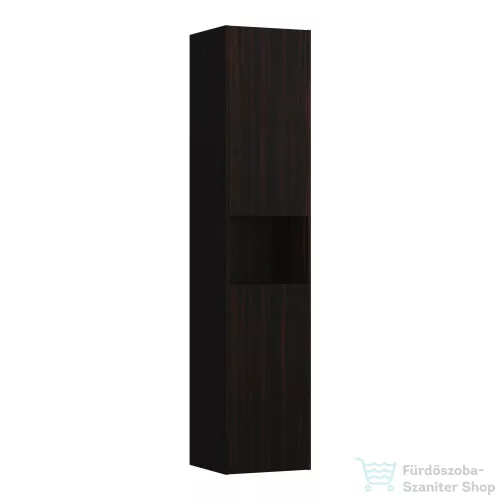 Laufen Base 165x35x33,5 cm-es 2 ajtós szekrény nyitott résszel,balos,sötétbarna szil H4027011102631
