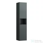 Laufen Base 165x35x33,5 cm-es 2 ajtós szekrény nyitott résszel,jobbos,traffc grey H4027021102661
