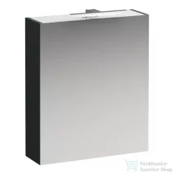   Laufen BASE 60 tükrös szekrény, ajtó balos világítással és dugaljzattal, Traffic Grey H4027511102661