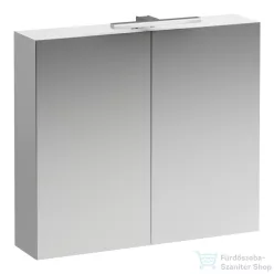   Laufen BASE 80 tükrös szekrény, világítással és dugaljzattal, fényes fehér H4028021102611