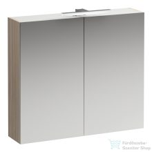   Laufen BASE 80 tükrös szekrény, világítással és dugaljzattal, világos szil H4028021102621