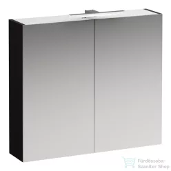   Laufen BASE 80 tükrös szekrény, világítással és dugaljzattal, sötétbarna szil H4028021102631
