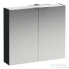 Laufen BASE 80 tükrös szekrény, világítással és dugaljzattal, traffic grey H4028021102661