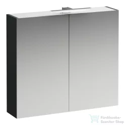  Laufen BASE 80 tükrös szekrény, világítással és dugaljzattal, traffic grey H4028021102661