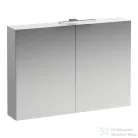 Laufen BASE 100 tükrös szekrény, világítással és dugaljzattal, fényes fehér H4028521102611