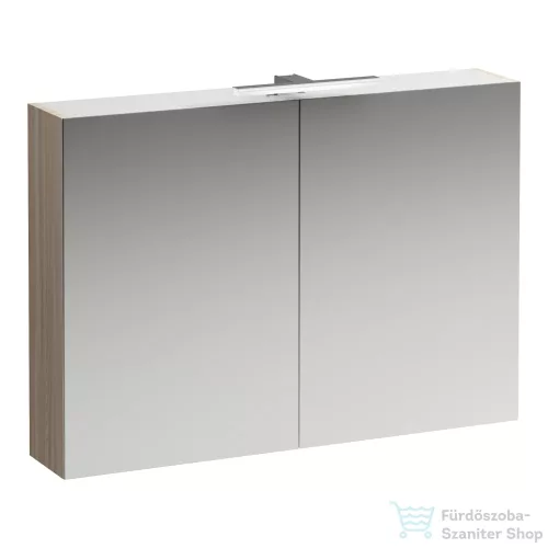 Laufen BASE 100 tükrös szekrény, világítással és dugaljzattal, világos szil H4028521102621