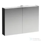 Laufen BASE 100 tükrös szekrény, világítással és dugaljzattal, traffic grey H4028521102661