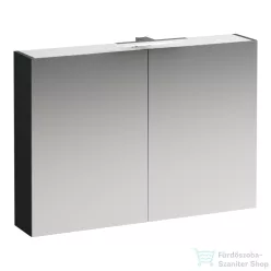  Laufen BASE 100 tükrös szekrény, világítással és dugaljzattal, traffic grey H4028521102661