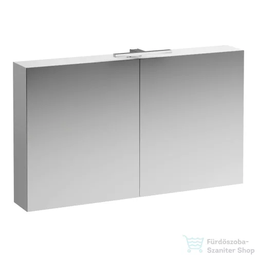 Laufen BASE 120 tükrös szekrény, világítással és dugaljzattal, fényes fehér H4029021102611