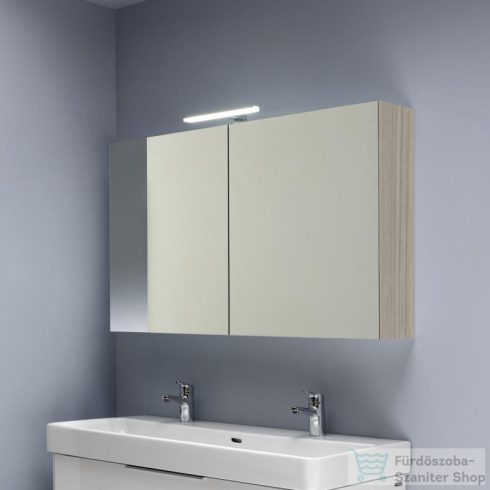 Laufen BASE 120 tükrös szekrény, világítással és dugaljzattal, világos szil H4029021102621