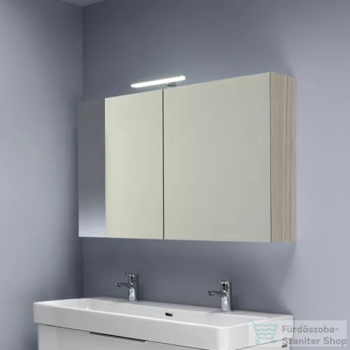 Laufen BASE 120 tükrös szekrény, világítással és dugaljzattal, világos szil H4029021102621