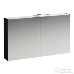   Laufen BASE 120 tükrös szekrény, világítással és dugaljzattal, sötétbarna szil H4029021102631