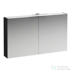   Laufen BASE 120 tükrös szekrény, világítással és dugaljzattal, traffic grey H4029021102661