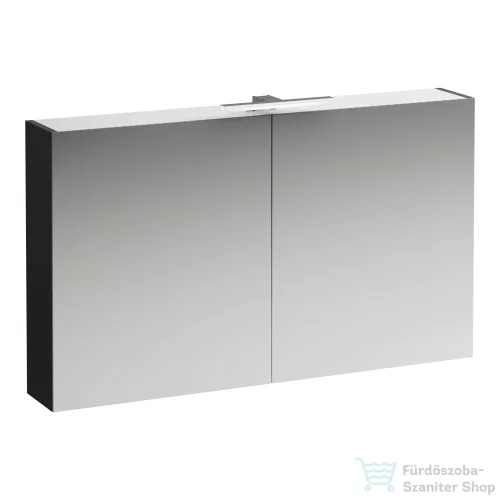 Laufen BASE 120 tükrös szekrény, világítással és dugaljzattal, traffic grey H4029021102661