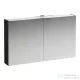 Laufen BASE 120 tükrös szekrény, világítással és dugaljzattal, traffic grey H4029021102661